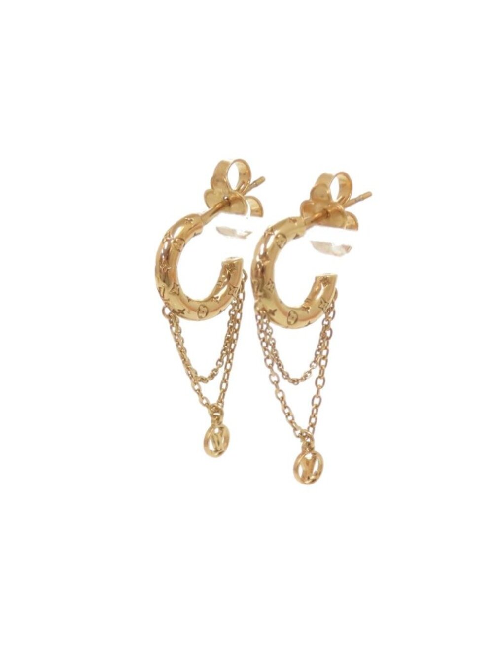 Louis Vuitton Boucles d'Oreilles Mini Hoop Earrings Metal Gold